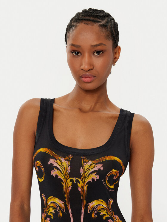 Versace Jeans Couture Versace Jeans Couture Rochie de zi 78HAO9P6 Negru Slim Fit