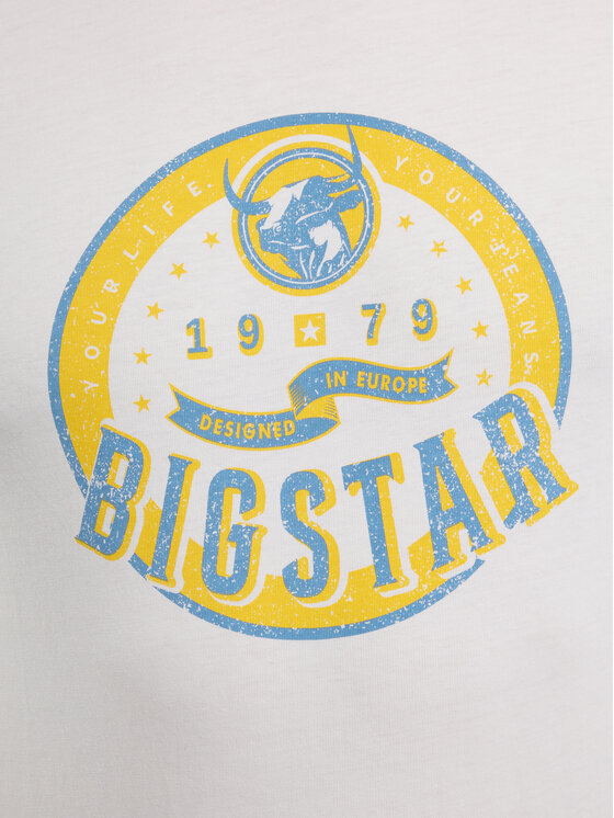 BIG STAR BIG STAR T-Shirt STELIAN Biały Basic Fit