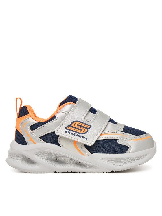 Skechers Sneakers S-Lights: Meteor-Lights - Glow Spike 401498N/SLOR Argintiu