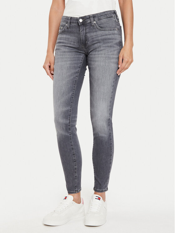 Tommy Jeans Džínsy Sophie DW0DW19260 Sivá Skinny Fit