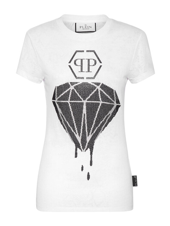 PHILIPP PLEIN PHILIPP PLEIN T-Shirt 3241 Bílá