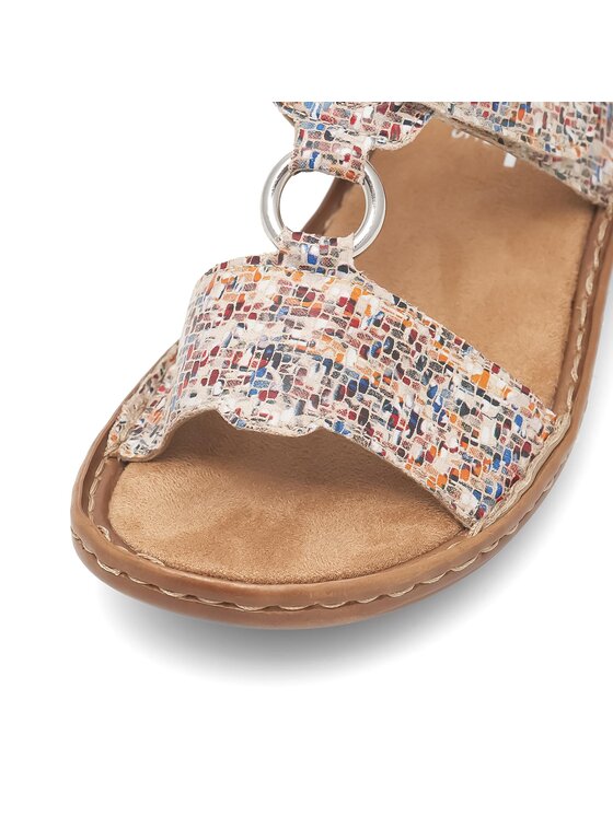 Rieker Rieker Pantoletten 608A0-93 Bunt
