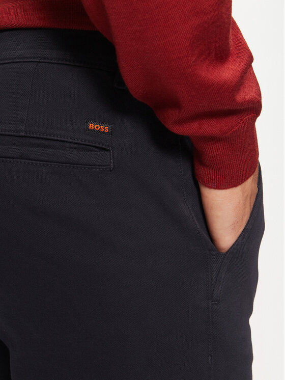 BOSS Boss Chinos kelnes 50518468 Tamsiai mėlyna Slim Fit