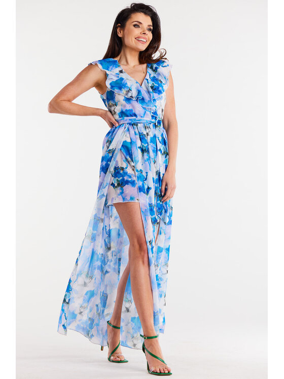 Awama Sukienka letnia, rozmiar M, Niebieska, A502