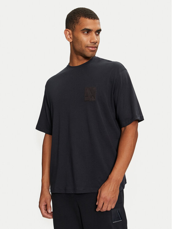 Armani Exchange T-krekls 6DZTJG ZJ8EZ 1510 Tumši zils Regular Fit