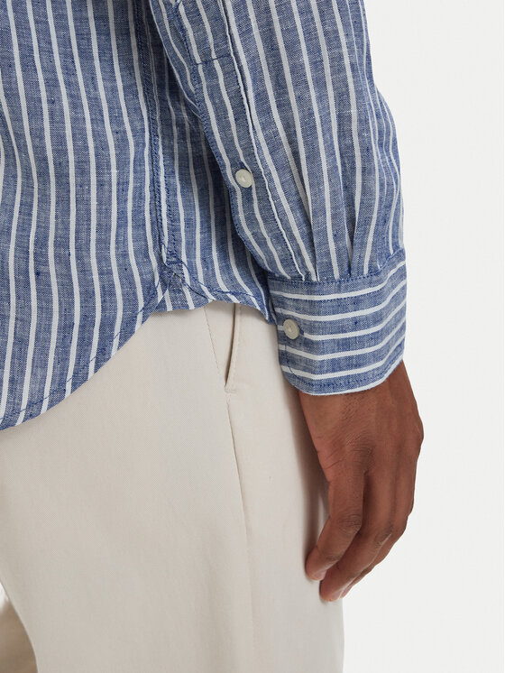 Tommy Hilfiger Tommy Hilfiger Košulja Bengal MW0MW42400 Plava Regular Fit