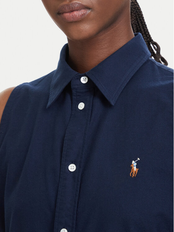 Polo Ralph Lauren Polo Ralph Lauren Krekla kleita 211968897004 Tumši zils Regular Fit
