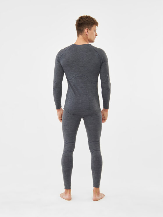 Viking Viking Komplet bielizny termoaktywnej Lan Pro Merino Szary