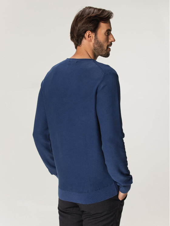 Willsoor Willsoor Sweter 66606 Niebieski Regular Fit