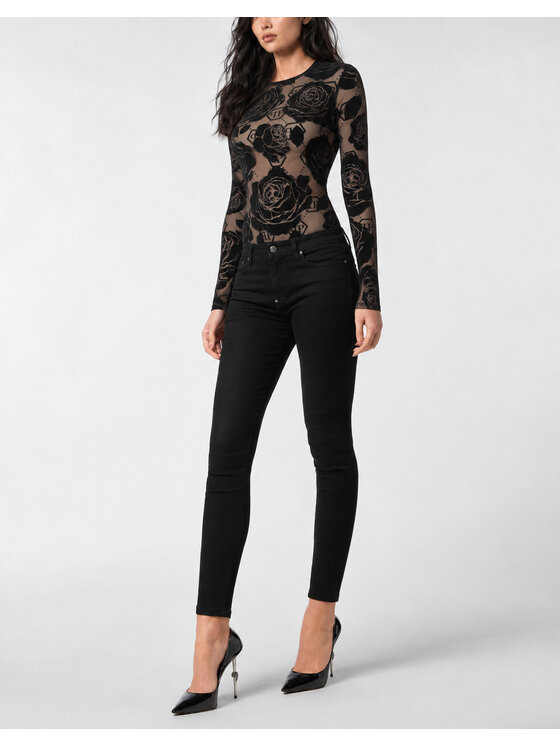 PHILIPP PLEIN PHILIPP PLEIN Body 31061 Černá Skin Tight Fit