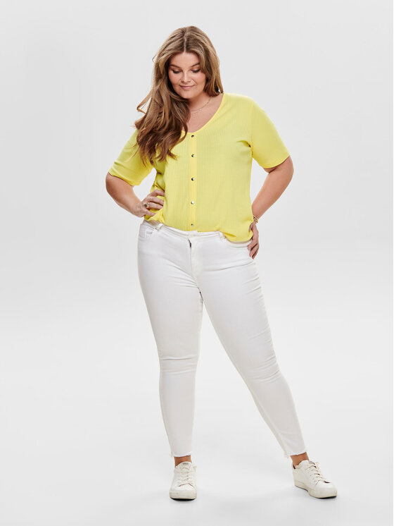 ONLY Carmakoma ONLY Carmakoma Traperice Willy 15176825 Bijela Skinny Fit