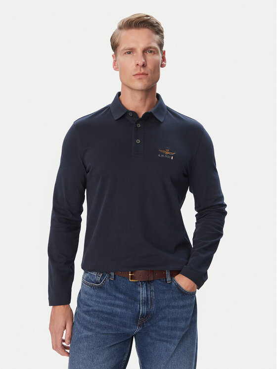 Aeronautica Militare Aeronautica Militare Poloshirt 262PO1947UJ00703 Dunkelblau Regular Fit