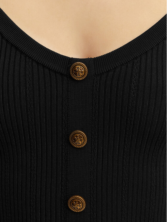 Guess Guess Top W5YR10 Z0130 Schwarz Regular Fit
