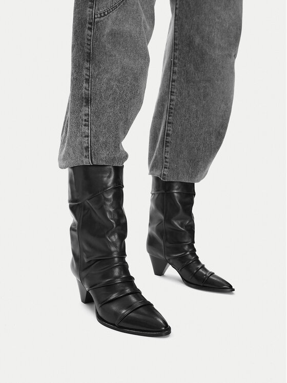 Badura Badura Škornji EO-APRIL-25FW218-1 Črna