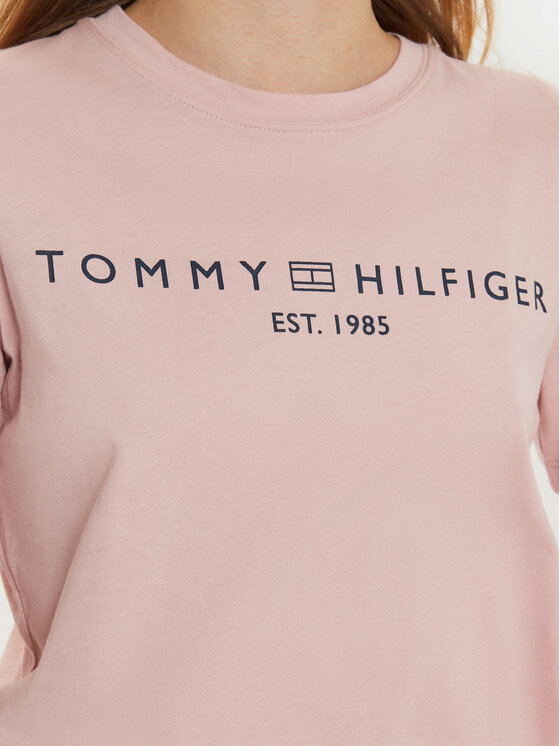 Tommy Hilfiger Tommy Hilfiger T-Shirt WW0WW40276 Różowy Regular Fit