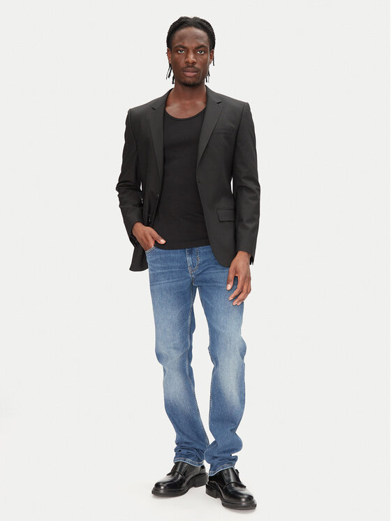 Just Cavalli Just Cavalli Traperice 78OAB5S0 Tamnoplava Slim Fit