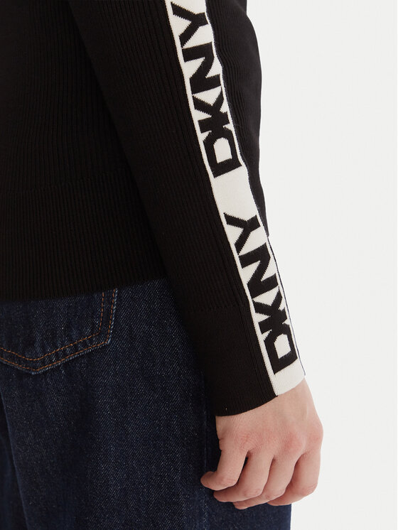 DKNY DKNY Пуловер P5MSAY01 Черен Slim Fit