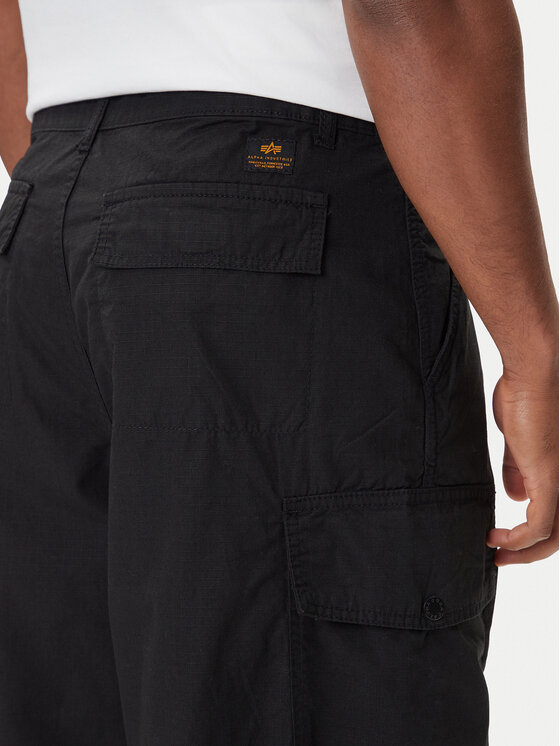Alpha Industries Alpha Industries Παντελόνι υφασμάτινο 258200 Μαύρο Loose Fit