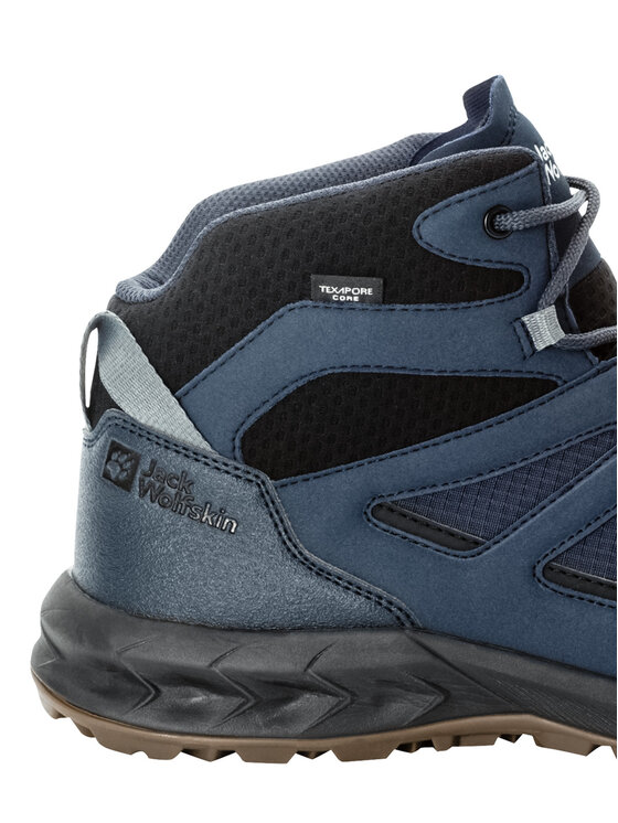 Jack Wolfskin Jack Wolfskin Trekking čevlji Woodland 2 Texapore Mid M 4051261 Mornarsko modra