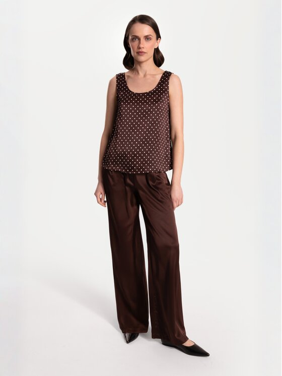 Cat&Cat Cat&Cat Top jedwabny basic Barevná Regular Fit