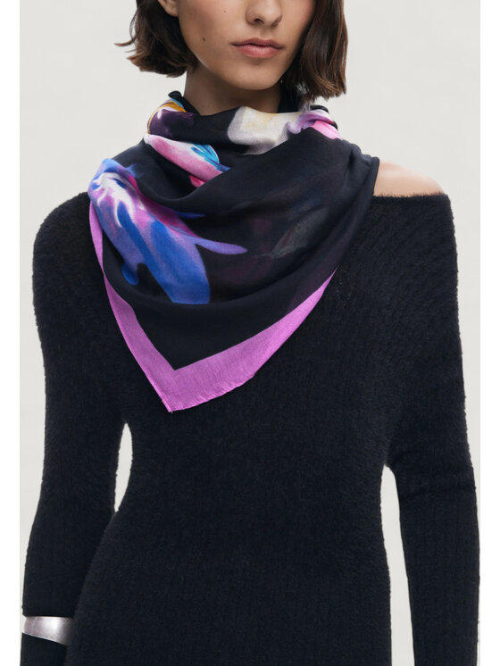 Desigual Desigual Foulard FOU_FLORAL GARDEN Nero