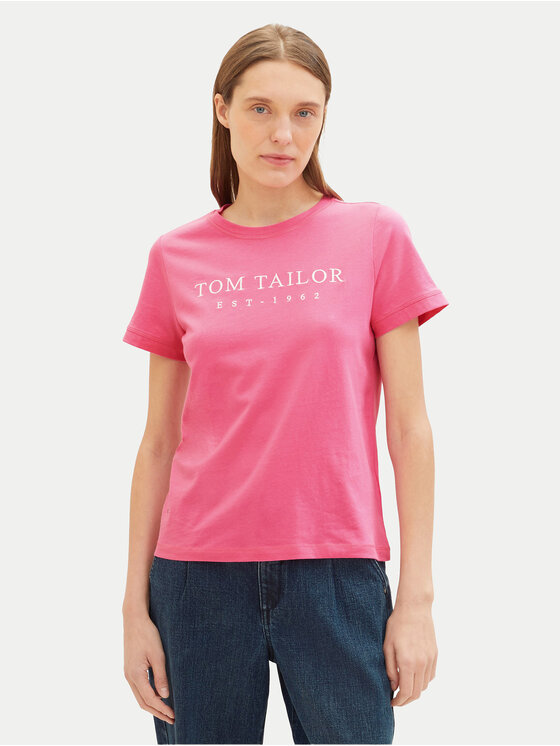 Tom Tailor T-krekls 1041288 Rozā Regular Fit