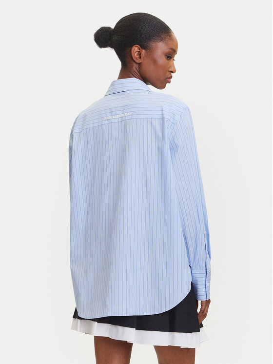 KARL LAGERFELD KARL LAGERFELD Srajca A3W11029 Modra Regular Fit