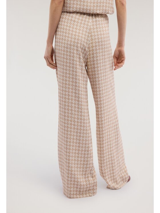 Trussardi Trussardi Pantaloni di tessuto P271A102395N0LB Crema Over Fit