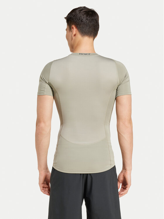 adidas adidas Технічна футболка Techfit Compression JE6700 Зелений Slim Fit
