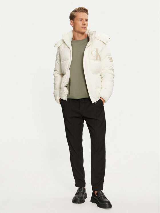 Calvin Klein Jeans Calvin Klein Jeans Зимно яке J30J326104 Екрю Regular Fit