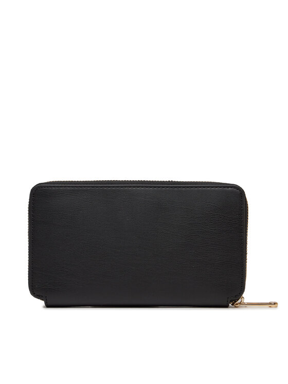 Tommy Hilfiger Tommy Hilfiger Didelė Moteriška Piniginė Iconic Tommy Large Za AW0AW16009 Juoda
