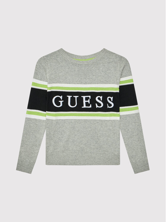 Sweat Guess Femme – Gris, Coton, Taille XS – Logo – Occasion Très Bon état