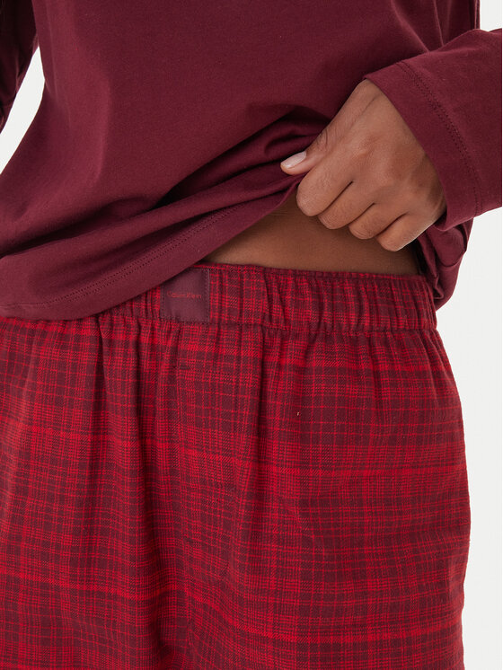 Calvin Klein Underwear Calvin Klein Underwear Пижама LV00QS7579 Червен Regular Fit