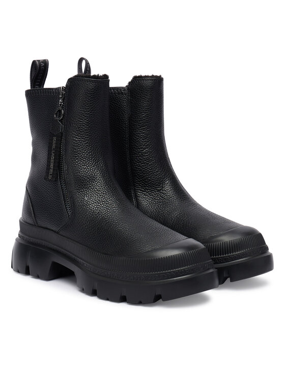 KARL LAGERFELD KARL LAGERFELD Bokacsizma KL43566 Fekete