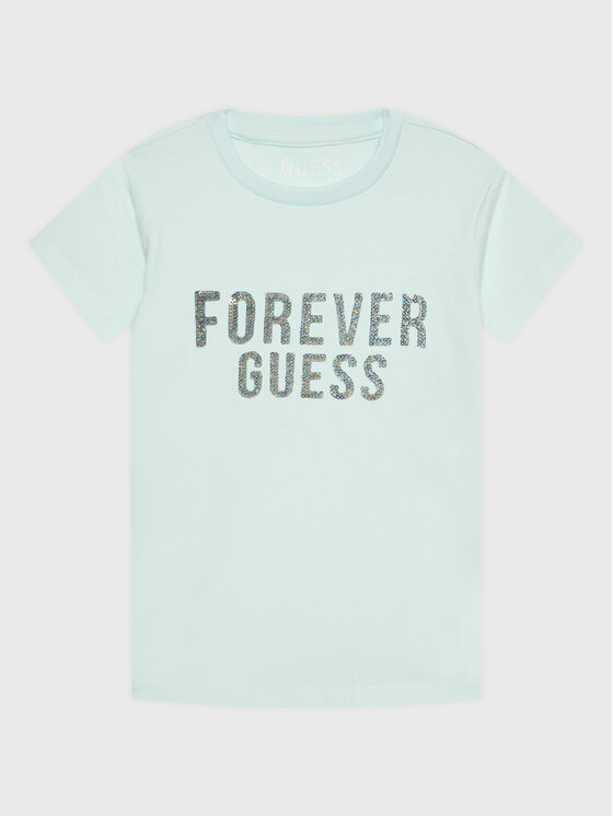Guess Guess Tričko K3RI05 K6YW3 Modrá Regular Fit
