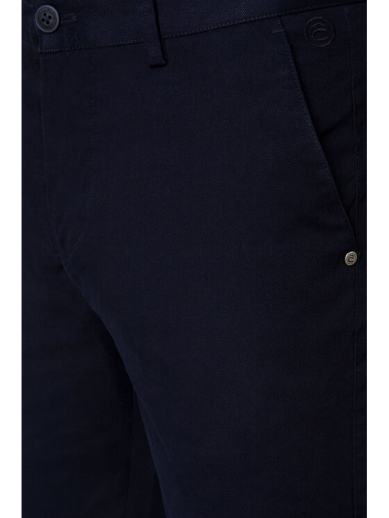 Lancerto Lancerto Spodnie materiałowe Dennis SP082220000003 Granatowy Regular Fit