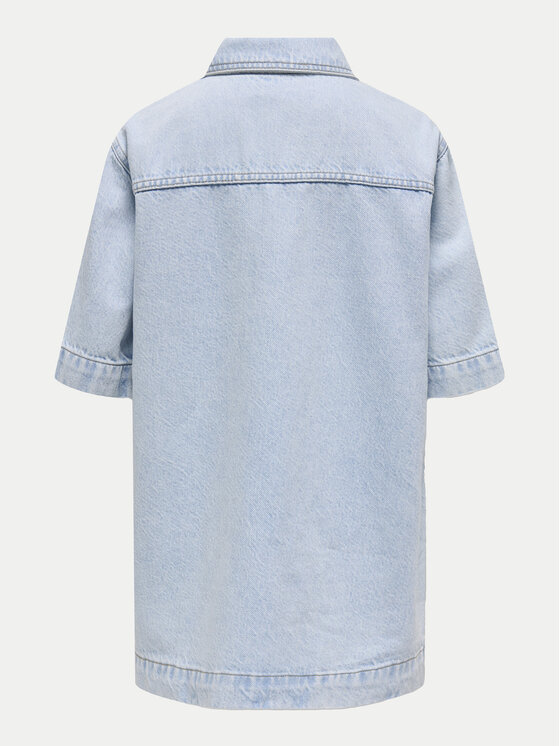 Kids ONLY Kids ONLY Džínové šaty Sophie 15344561 Modrá Oversize