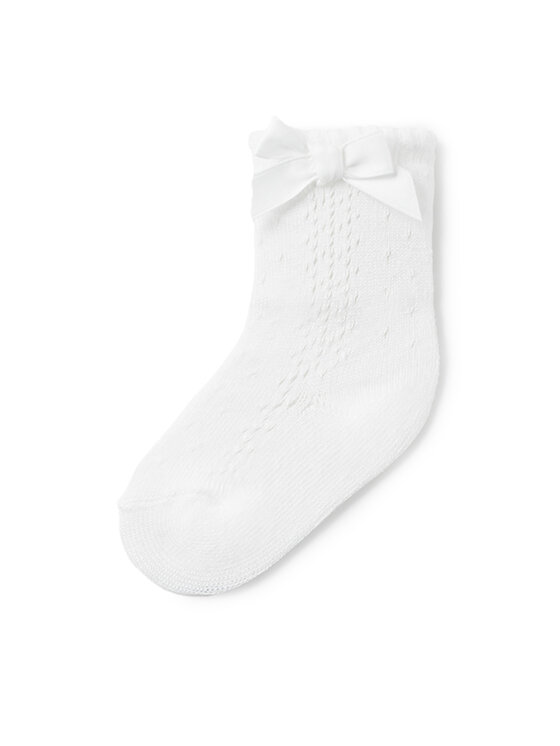 Mayoral Mayoral Hohe Kindersocken 9714 Écru