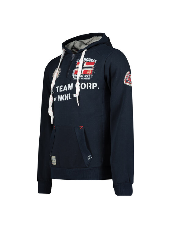 Geographical Norway Geographical Norway Bluza WT1885H/GN-NAVY Granatowy Reglan Fit