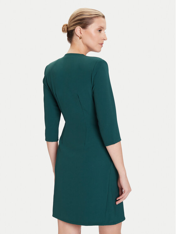 Rinascimento Rinascimento Cocktail obleka CFC0020095002 Zelena Regular Fit