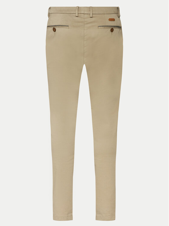 Bugatti Bugatti Pantaloni di tessuto 4220 16224 Beige Slim Fit