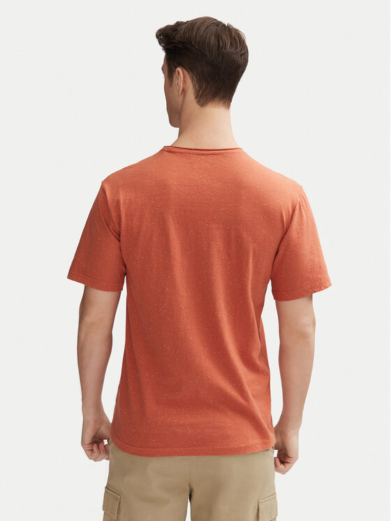 INDICODE INDICODE T-Shirt Carlsin 41-121 Oranžová Regular Fit