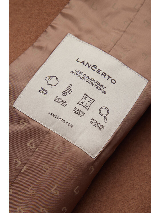 Lancerto Lancerto Płaszcz Velora PC073225000003 Brązowy Regular Fit