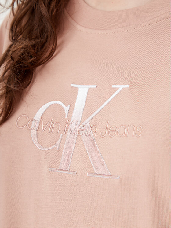 Calvin Klein Jeans Calvin Klein Jeans T-Shirt Monologo J20J224798 Πορτοκαλί Relaxed Fit