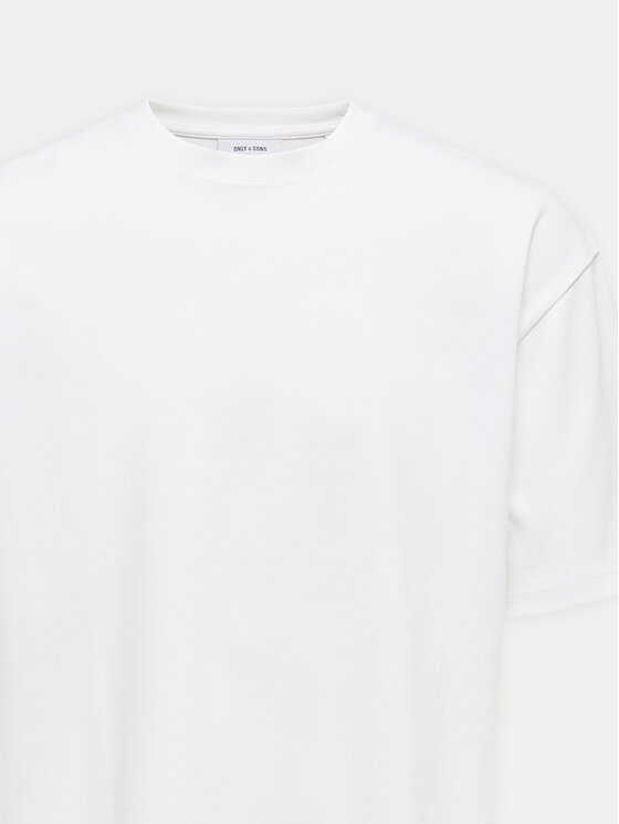 Only & Sons Only & Sons Tricou Caspian 22031940 Alb Authentic Fit