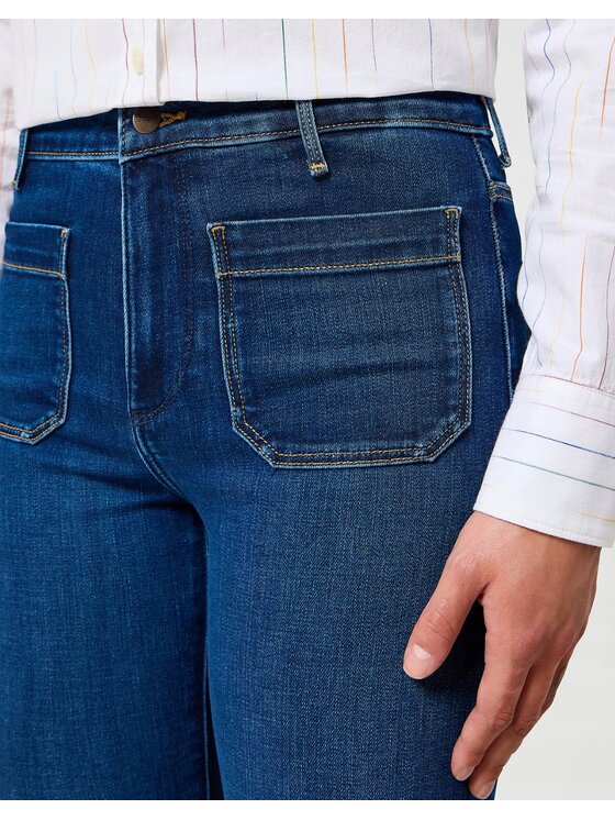 Wrangler Wrangler Jeansy Flare 623 Niebieski Flare Fit