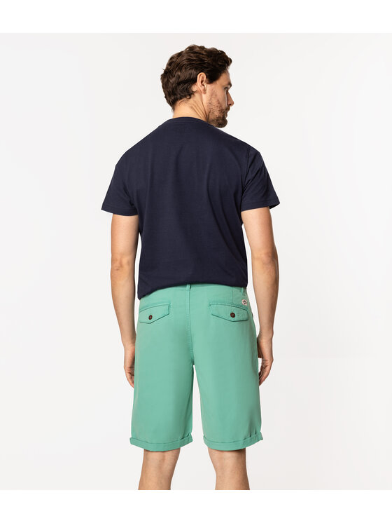 Lee Cooper Lee Cooper Bermudy MATT 9802 Zielony Regular Fit