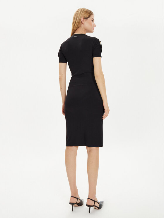 Calvin Klein Calvin Klein Vsakodnevna obleka K20K207233 Črna Slim Fit