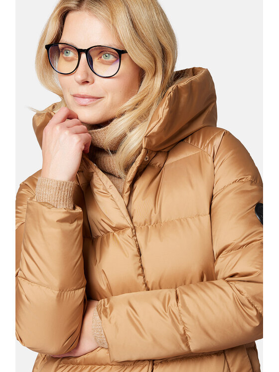 Lancerto Lancerto Kurtka puchowa Lauren KU135223000011 Brązowy Regular Fit