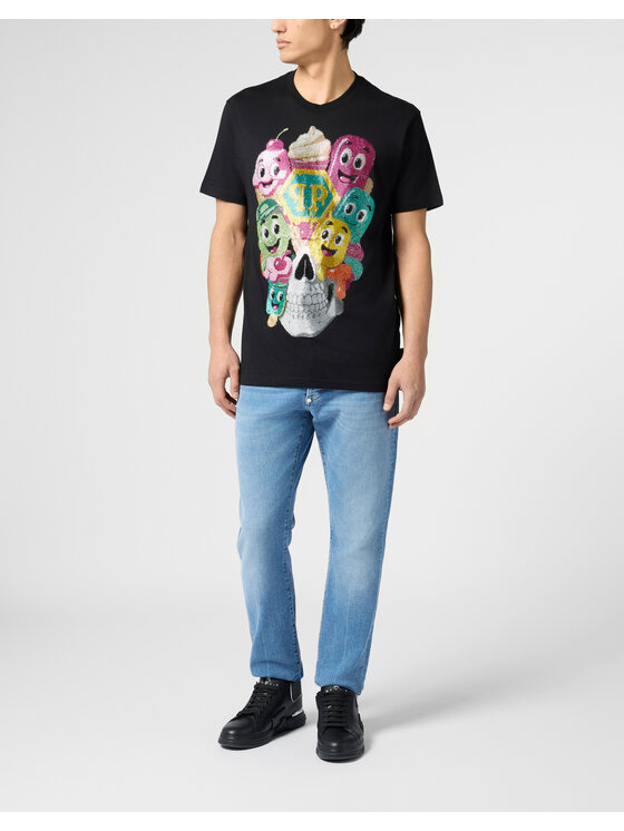 PHILIPP PLEIN PHILIPP PLEIN T-Shirt 30614 Czarny Regular Fit